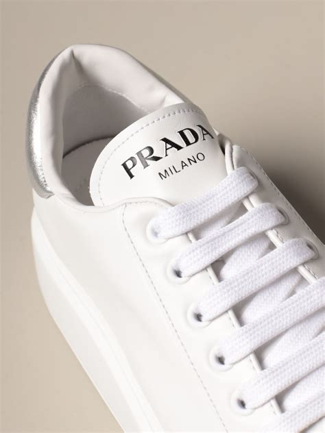 prada witte sneakers dames|farfetch prada sneakers.